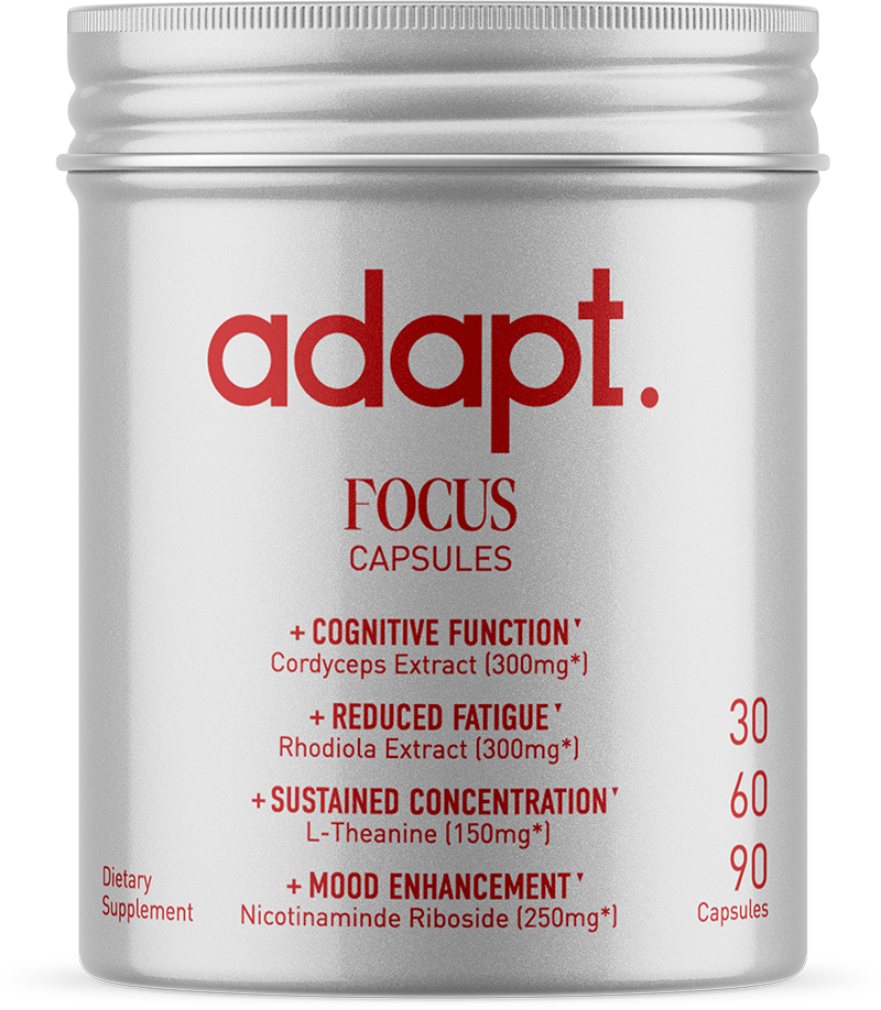Boost your energy levels and support healthy immunity with Adapt's potency measured Cordyceps supplement. Derived from the Cordyceps militaris mushroom, our product offers potential benefits for athletes, fitness enthusiasts, or anyone looking for a boost of energy. Additionally, its immunomodulatory properties may help support a healthy immune system. Every dose is verified to contain an active dose of 1,3 and 1,6 beta-glucans, adenosine, and cordycepin. They are also known to contain mannitol.†