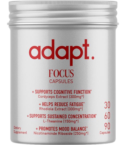 Boost your energy levels and support healthy immunity with Adapt's potency measured Cordyceps supplement. Derived from the Cordyceps militaris mushroom, our product offers potential benefits for athletes, fitness enthusiasts, or anyone looking for a boost of energy. Additionally, its immunomodulatory properties may help support a healthy immune system. Every dose is verified to contain an active dose of 1,3 and 1,6 beta-glucans, adenosine, and cordycepin. They are also known to contain mannitol.†